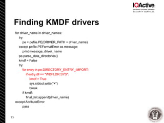 Reverse Engineering and Bug Hunting on KMDF Drivers - Enrique Nissim ...
