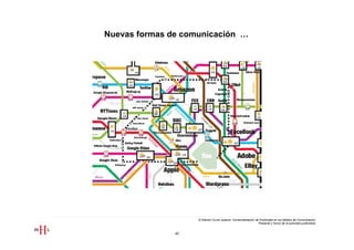 Nuevas formas de comunicación …




                    III Edición Curso superior Comercialización de Publicidad en los Medios de Comunicación
                                                                  Presente y futuro de la actividad publicitaria


               45
 