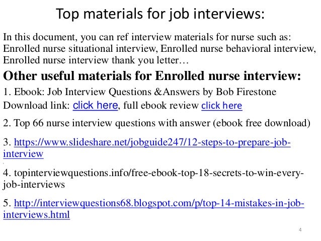 32 Enrolled nurse interview questions pdf