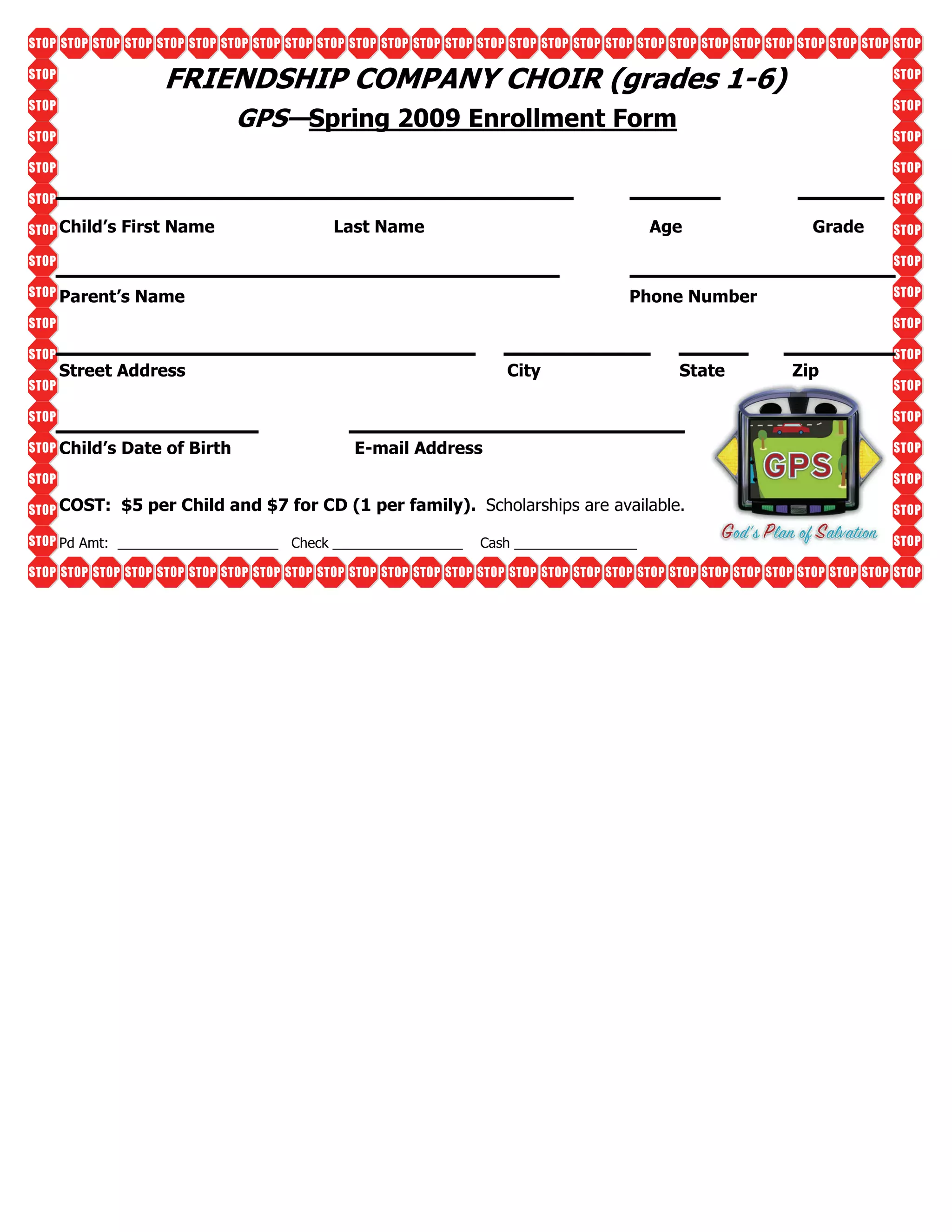 Enrollment Form For Web