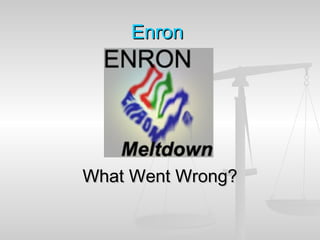 EnronEnron
What Went Wrong?What Went Wrong?
 