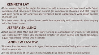 Case Study of Enron | PPTX