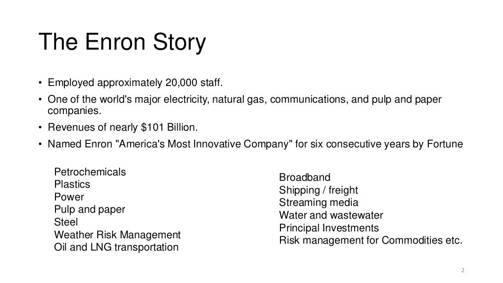 Why Did Enron Collapse – Twenty Years Later: The Lasting Lessons of ...