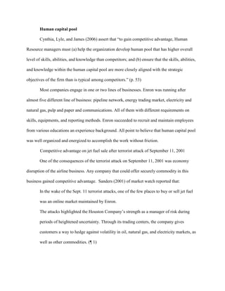 Enron    SWOT Analysis