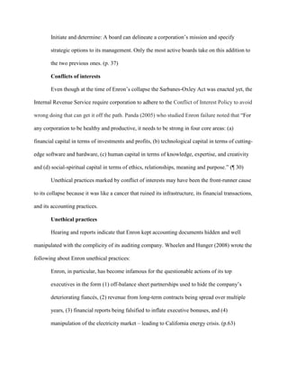 Enron    SWOT Analysis