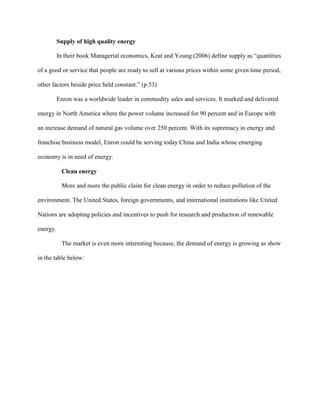 Enron    SWOT Analysis