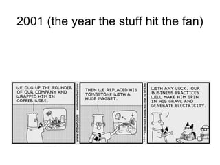 2001 (the year the stuff hit the fan)
 