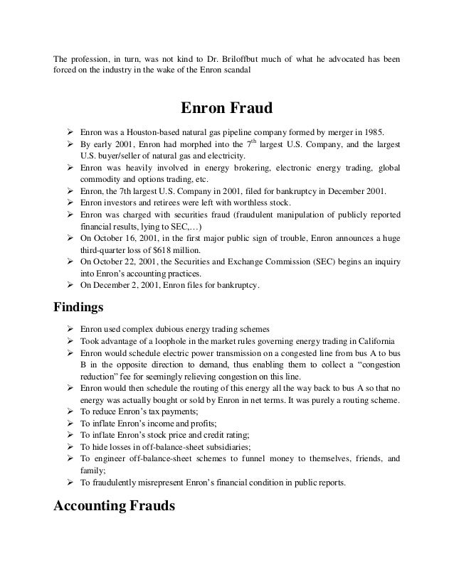 Enron stock options