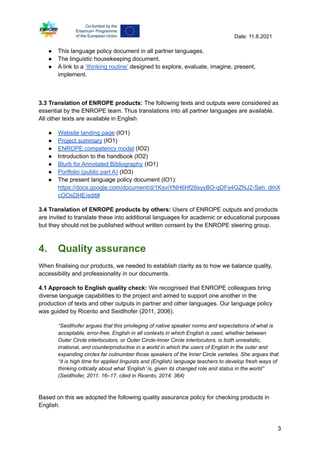 Inken Rope Language Enrope language policy, linguistic housekeeping, definitions and ...