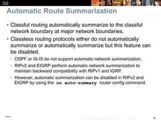 CCNP v6 Route: Implementing IP Routing Chapter1 | PPTX