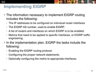 CCNP Route EIGRP Overview | PPTX