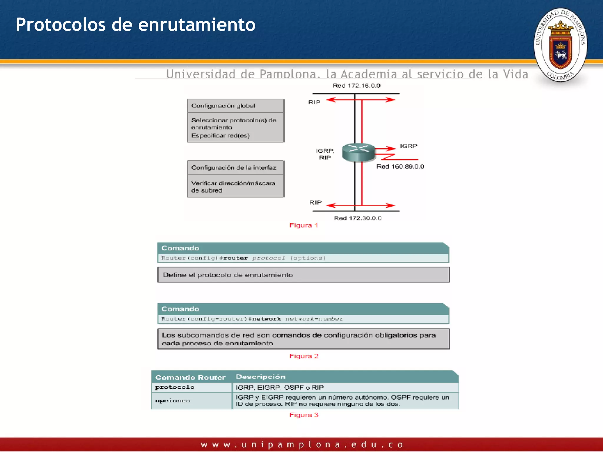 Protocolos de enrutamiento
 