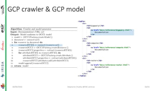 GCP crawler & GCP model
30/09/2020 Stéphanie Challita @ENS seminar 26/41
 