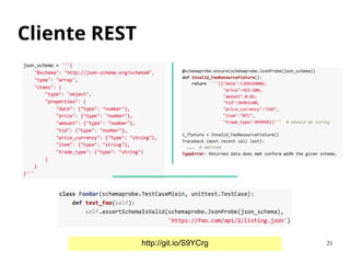 21
Cliente REST
http://git.io/S9YCrg
 