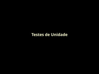 Testes de Unidade 
4
 
