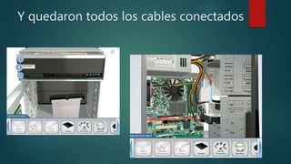 Y quedaron todos los cables conectados
 