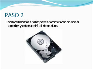 PASO 2
Lo a elab hías ila p ro s c m a ió c n e
  c lic  a     im r e in o unic c n o l
 e rio y c lo uea e d c d .
  xte r o q hí l is o uro
 