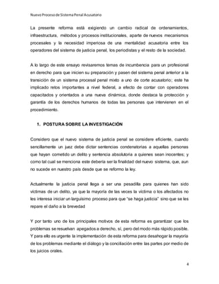 El Nuevo sistema de justicia penal Acusatorio en México | DOCX