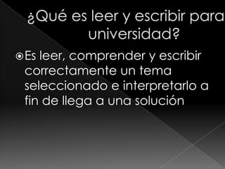 ¿Qué es escribir?La escritura es un sistema de representación gráfica de una lengua, por medio de signos grabados o dibujados sobre un soporte plano.