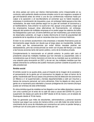 Ensayo sobre impacto económico, político, cultural y social del COVID ...