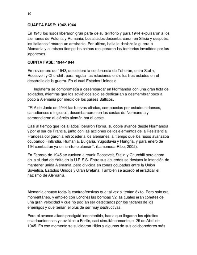 Ensayo segundaguerramundial