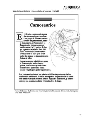 11 
Lee el siguiente texto y responde las preguntas 18 a la 20
 