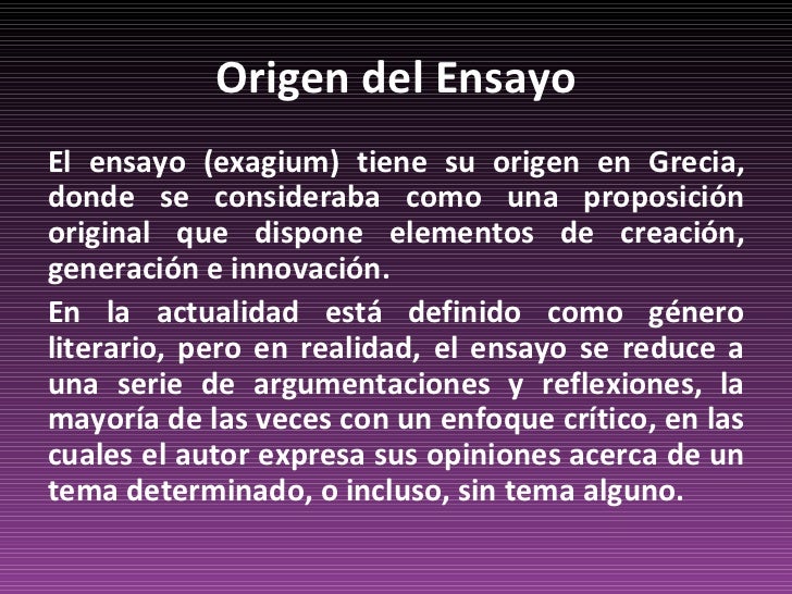 Ensayo TC