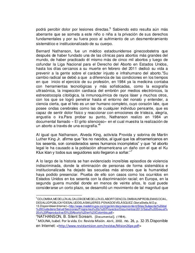 Ensayo Argumentativo en contra del aborto