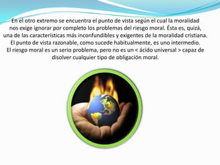 En la figura se muestra la distribución de baja varianza que se consigue al compartir, pero con la media desplazada a la izquierda, como consecuencia del riesgo moral.