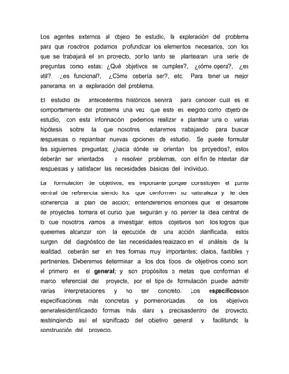 Ensayo de desarrollo de  proyectos final