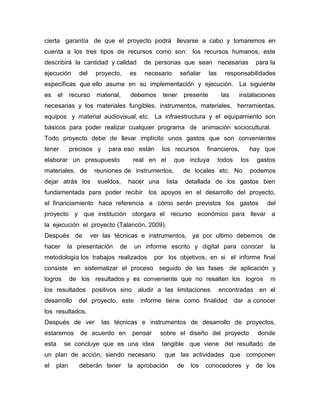 Ensayo de desarrollo de  proyectos