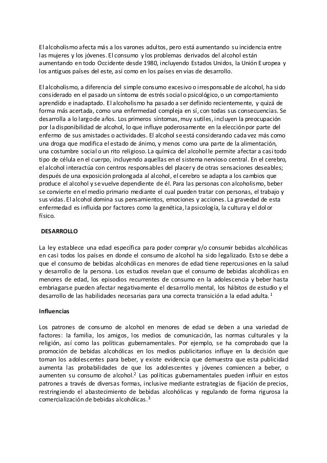 La lucha contra la borrachera y el alcoholismo del artículo