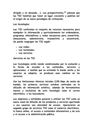 Ensayo de las tics