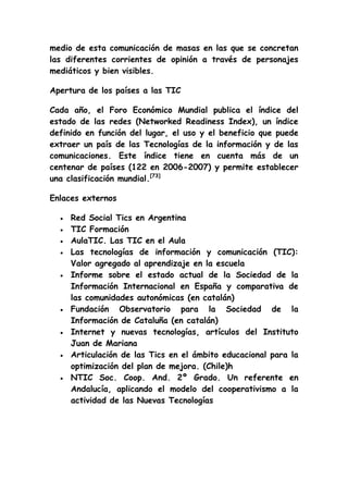 Ensayo de las tics