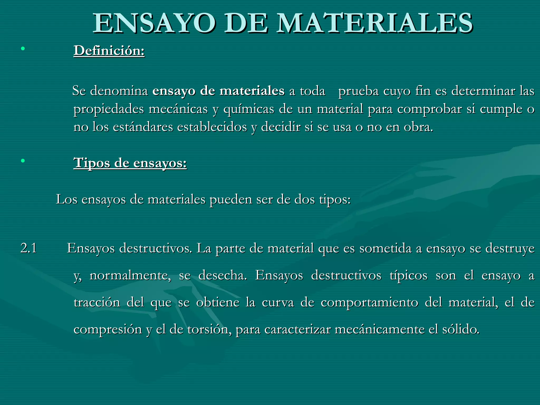 Ensayo de materiales | PPT