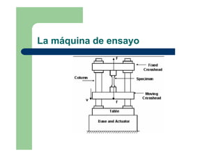 La máquina de ensayo
 