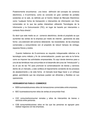 Ensayo e commerce | DOCX
