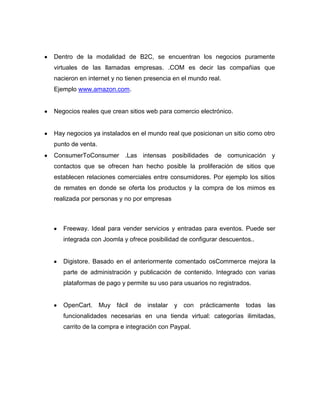 Ensayo e commerce | DOCX
