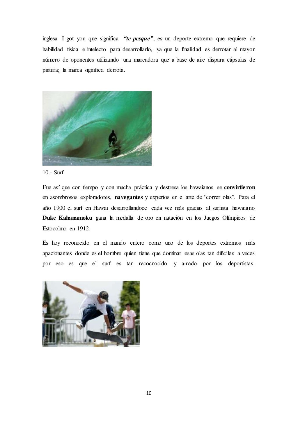 Ensayo el deporte Ensayo el deporte