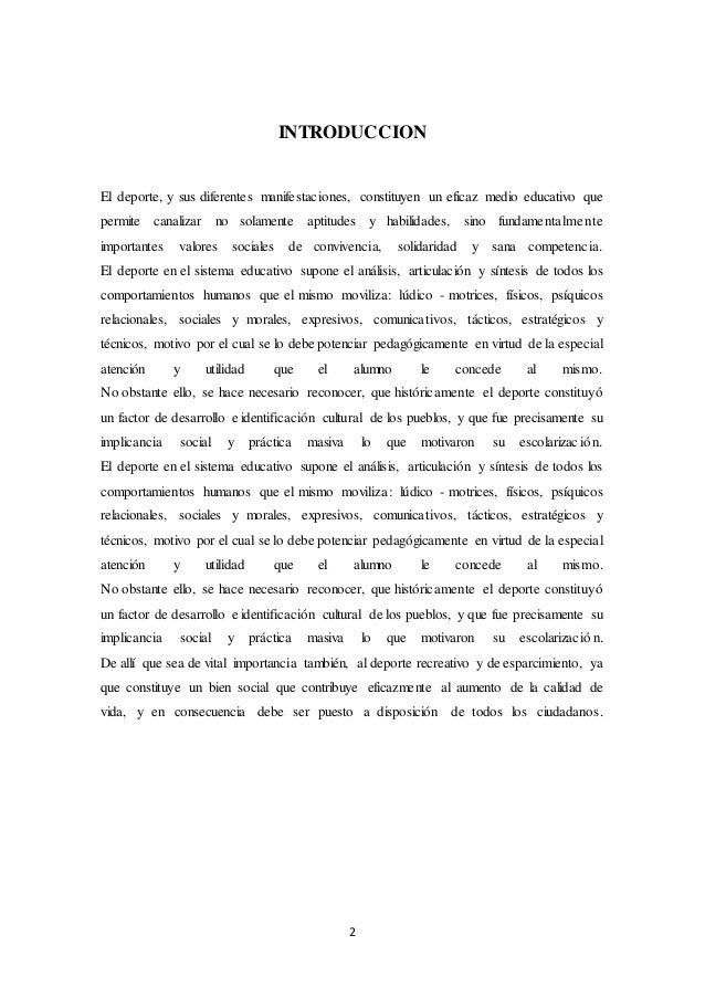 Ensayo el deporte Ensayo el deporte