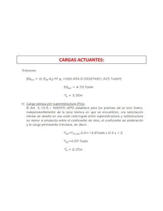 CARGAS ACTUANTES:
 