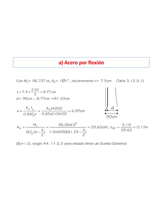 a) Acero por flexión
 