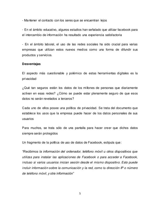 Ensayo Sobre La Adiccion A Las Redes Sociales