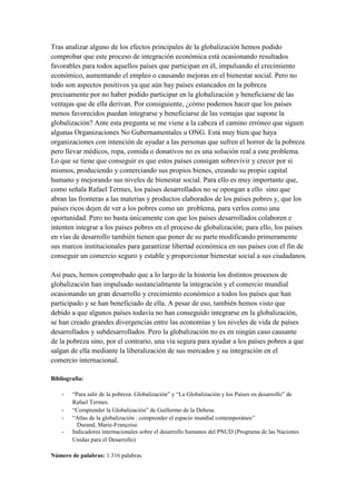 Globalización y convergencia