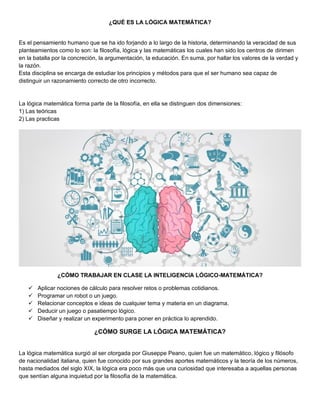 Ensayo-lógica matemática