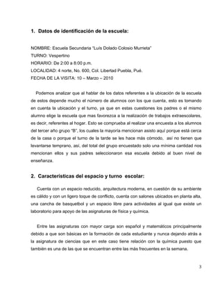 Ensayo jornada colosio