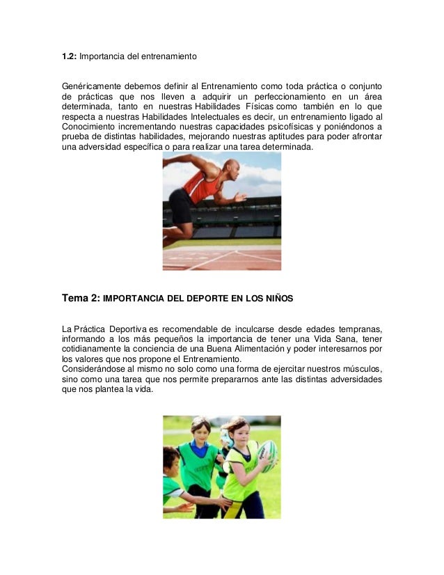 Ensayo la importancia del deporte Ensayo la importancia del deporte