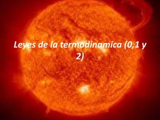 Leyes de la termodinamica (0,1 y
                2)
 