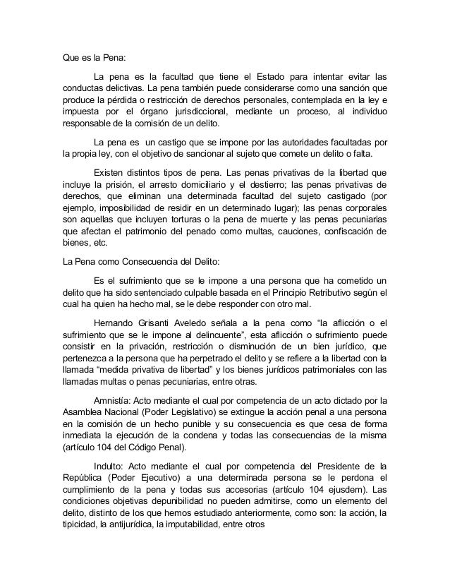 Ensayo. Derecho Penal Ensayo. Derecho Penal