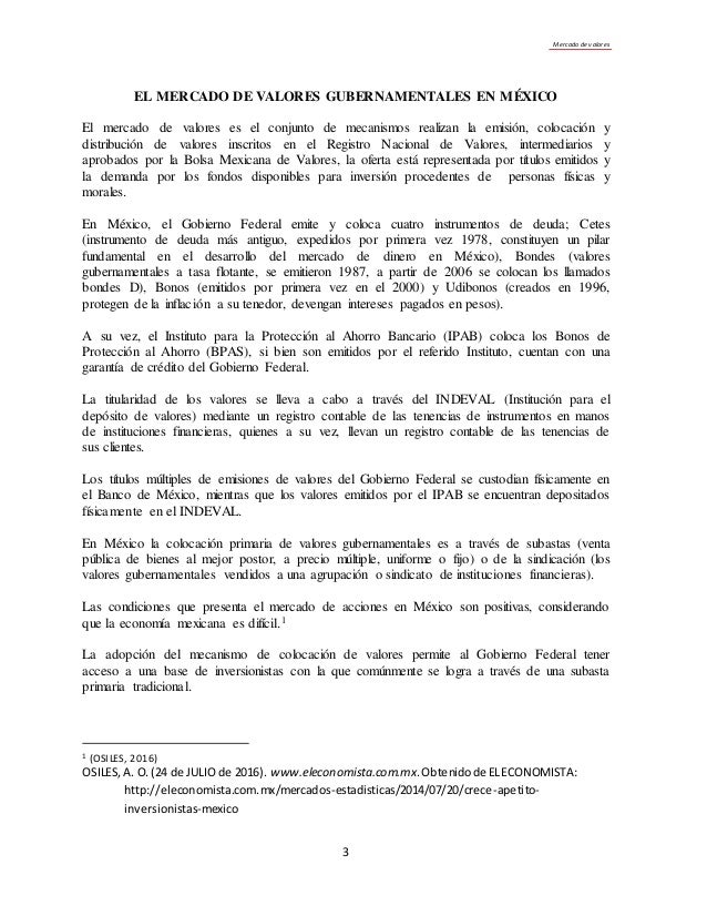 Ensayo Mercado De Valores - 